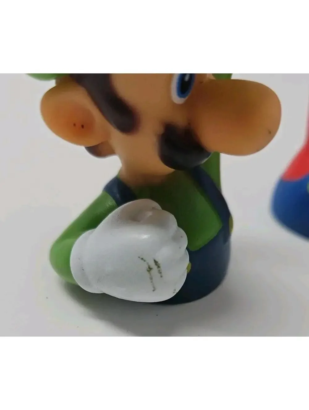 2 Vintage Nintendo Super Mario Bros Plastic Finger Puppets Mario And Luigi 3